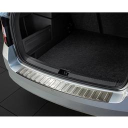 Brushed Steel Rear Bumper Protector Skoda Fabia Station Wagon