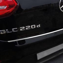 Læssekantbeskytter børstet stål til Mercedes GLC coupe (C253)