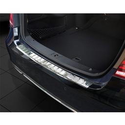 Brushed Steel Rear Bumper Protector Mercedes W212 E-Class Limo