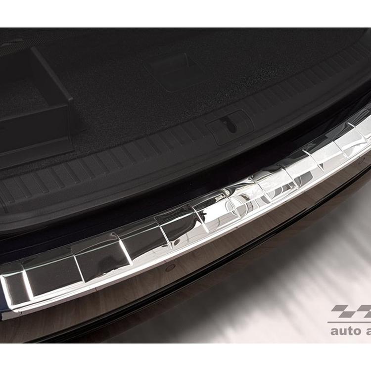 Brushed Steel Rear Bumper Protector Skoda Octavia Estate