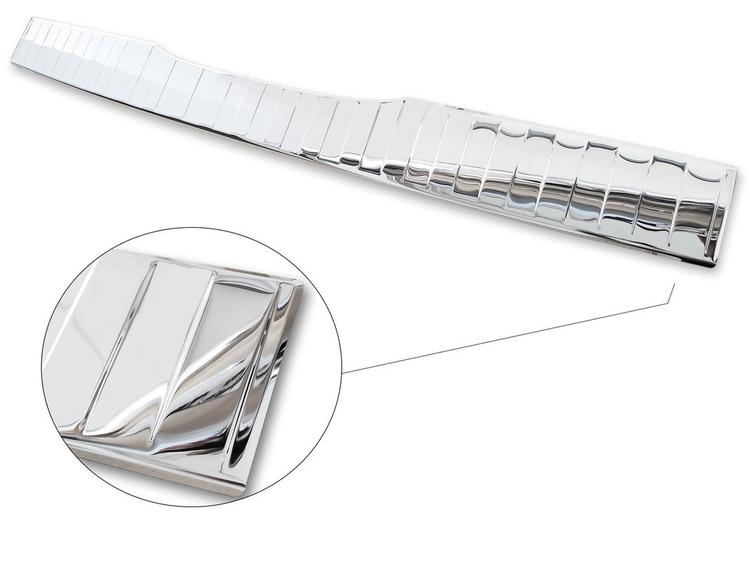 Rear bumper protector (Long) Mercedes V-Class W447 / Vito III / Marco Polo FL (the version with two rear doors and the version with trunk opening upwards)