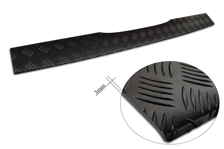 Takapuskurin suojapelti musta harjattu alumiini till Mercedes V-Klass W447 / Vito / Marco Polo