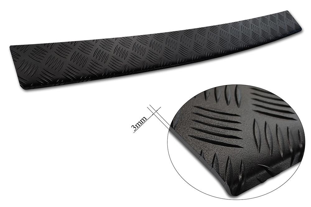 Takapuskurin suojapelti musta harjattu alumiini till Peugeot Tranveller