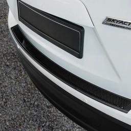 Black Brushed Steel And Carbon Fiber Rear Bumper Protector Mazda CX-5