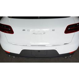Chrome And Carbon Fiber Rear Bumper Protector Porsche Macan