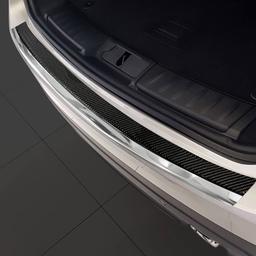 Chrome And Carbon Fiber Rear Bumper Protector Jaguar F-Pace