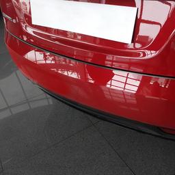 Lastebeskytte sort børstet stål och kolfiber til Tesla Model S