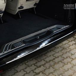 Black Brushed Steel Rear Bumper Protector Mercedes V-Class