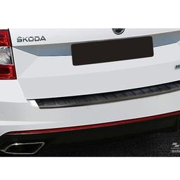 Black Brushed Steel Rear Bumper Protector Skoda Octavia RS Estate