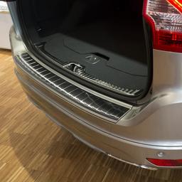 Black Brushed Steel Rear Bumper Protector VW Passat Variant