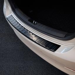 Black Brushed Steel Rear Bumper Protector Hyundai Elantra Sedan