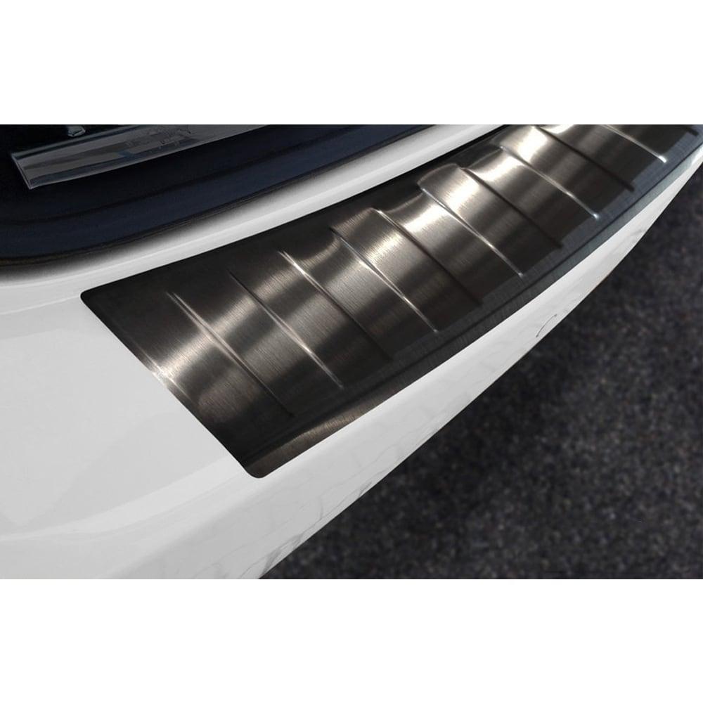 Black Brushed Steel Rear Bumper Protector Porsche Cayenne