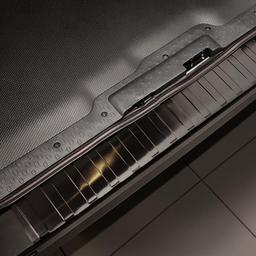 Black Brushed Steel Rear Bumper Protector Renault Trafic