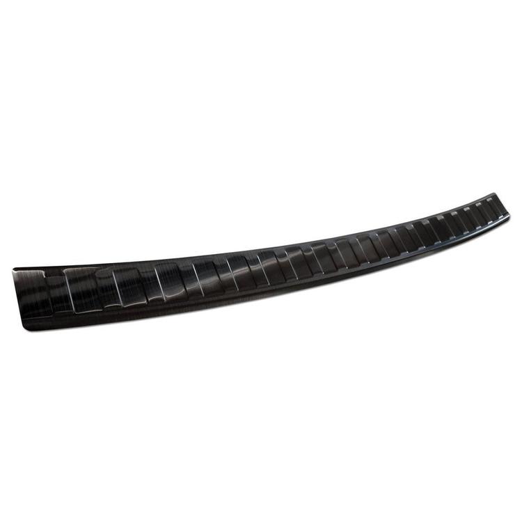Black Brushed Steel Rear Bumper Protector VW Passat B8 Sedan