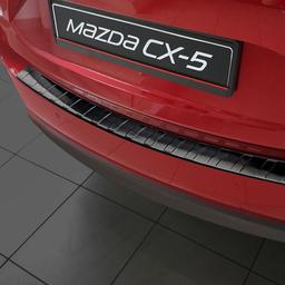 Black Brushed Steel Rear Bumper Protector Mazda CX-5