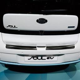 Black Brushed Steel Rear Bumper Protector Kia Soul