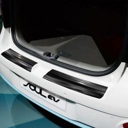 Black Brushed Steel Rear Bumper Protector Kia Soul