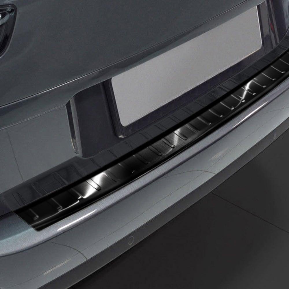 Black Brushed Steel Rear Bumper Protector Citroen C4 Picasso