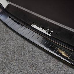 Black Brushed Steel Rear Bumper Protector VW Crafter