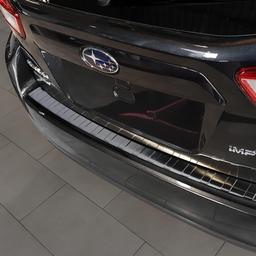 Black Brushed Steel Rear Bumper Protector Subaru Impreza (GT) 5D