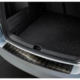 Black Brushed Steel Rear Bumper Protector Skoda Fabia Estate