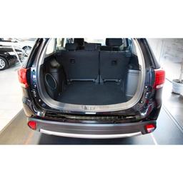 Takapuskurin suojapelti musta harjattu teräs Mitsubishi Outlander (jossa parkkianturit)