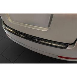 Black Brushed Steel Rear Bumper Protector Skoda Octavia Estate