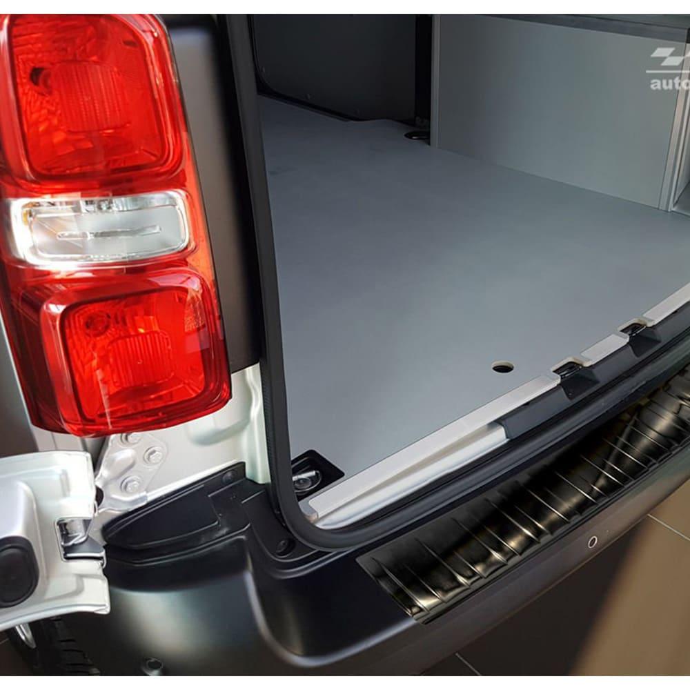Black Brushed Steel Rear Bumper Protector Peugeot Expert
