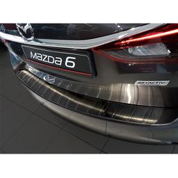 Black Brushed Steel Rear Bumper Protector Mazda 6