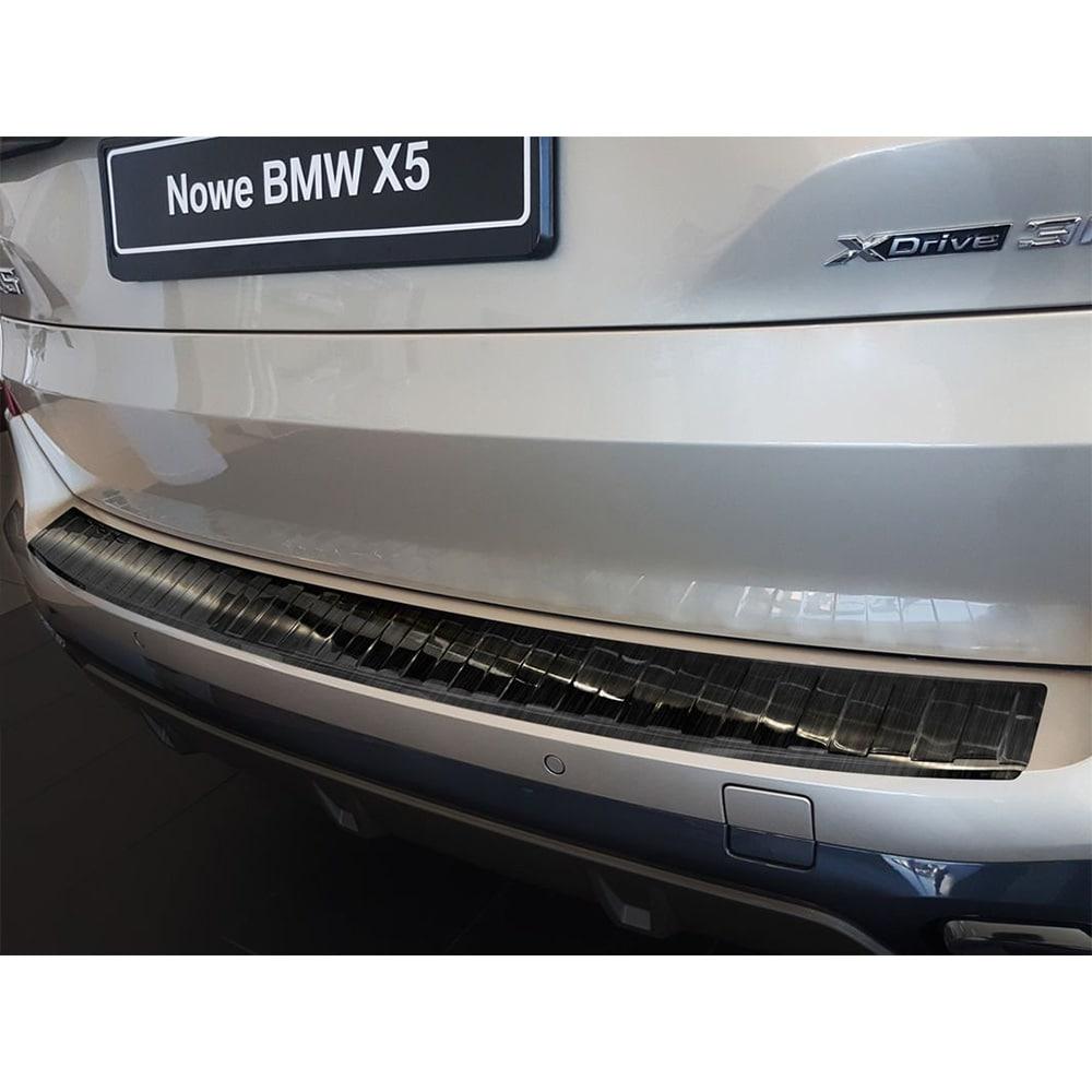 Black Brushed Steel Rear Bumper Protector BMW X5