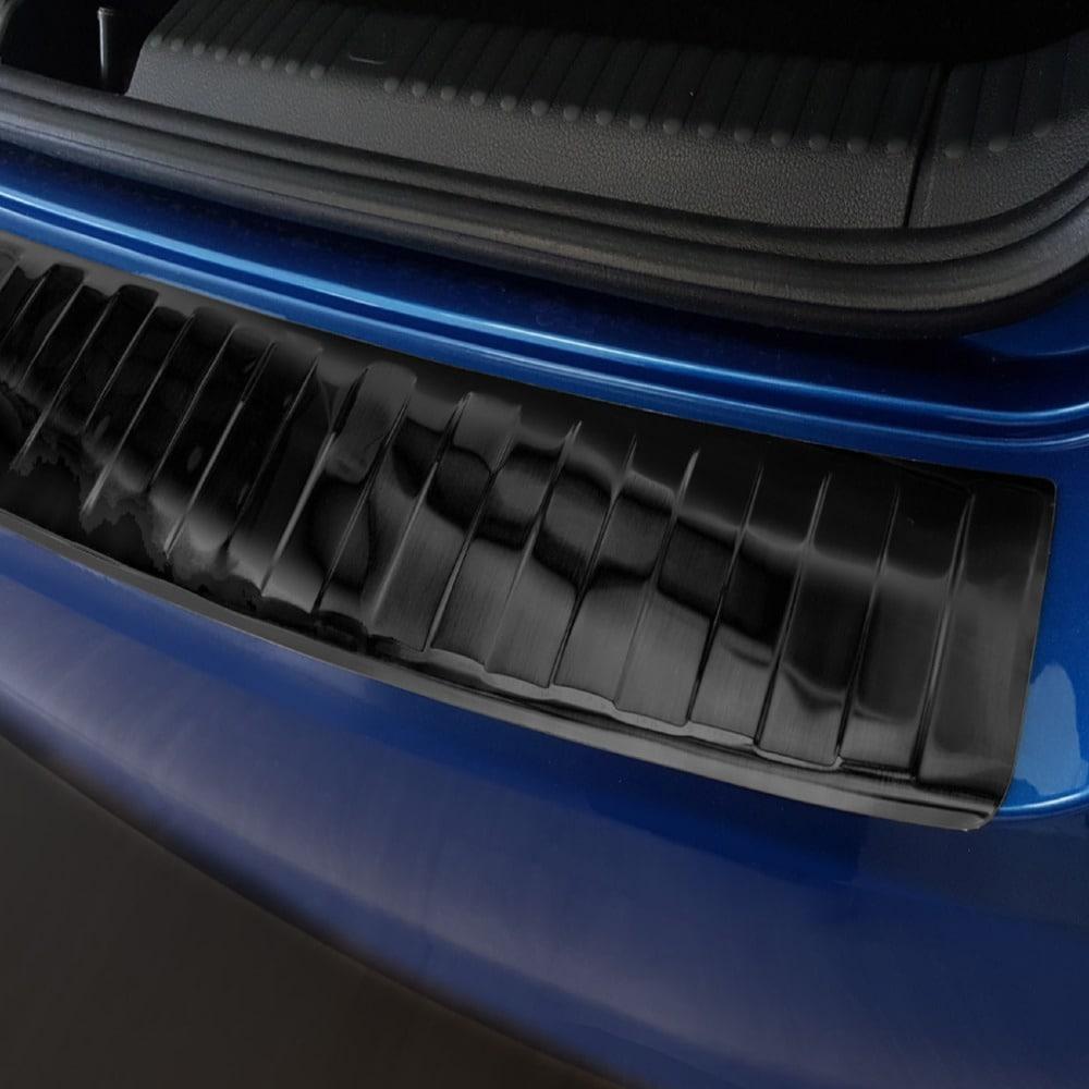 Black Brushed Steel Rear Bumper Protector Skoda Fabia Hatchback