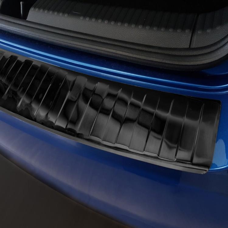 Black Brushed Steel Rear Bumper Protector Skoda Fabia Hatchback