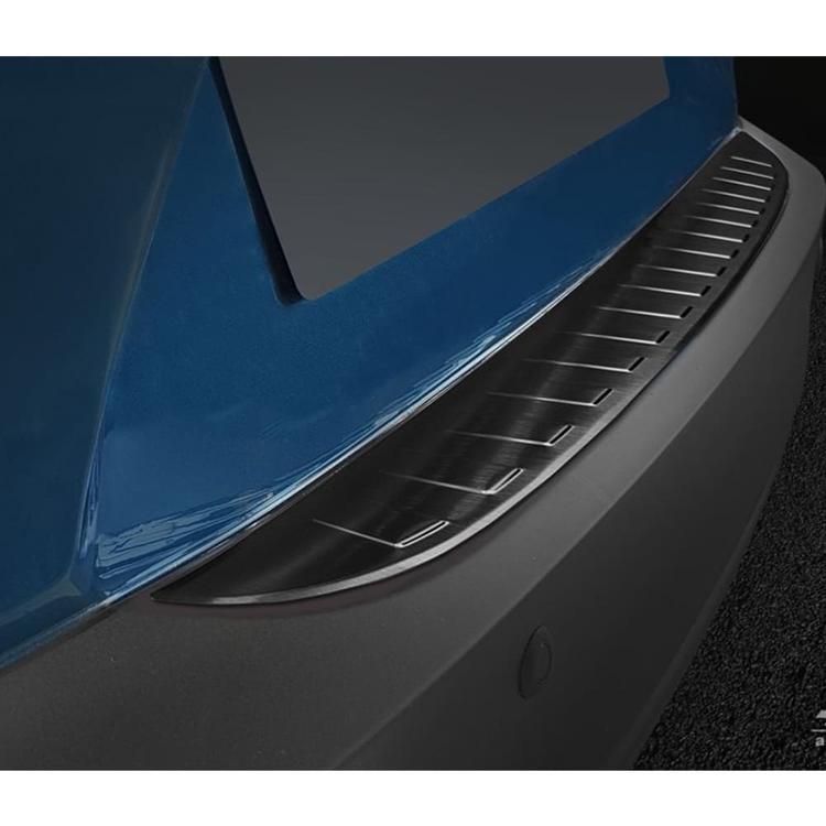 Black Brushed Steel Rear Bumper Protector Mazda CX-3