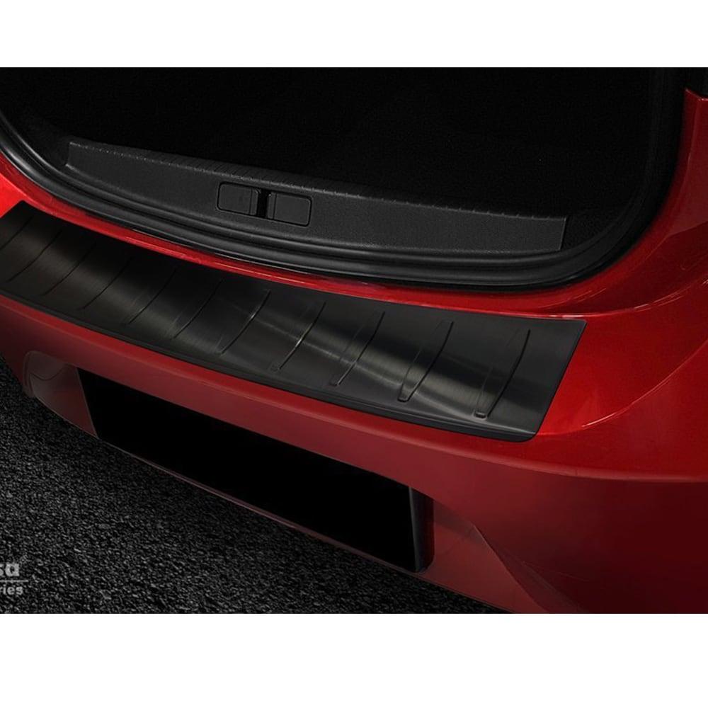 Black Brushed Steel Rear Bumper Protector Opel Corsa F Hatchback