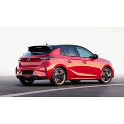 Black Brushed Steel Rear Bumper Protector Opel Corsa F Hatchback