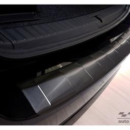 Black Brushed Steel Rear Bumper Protector Skoda Octavia Estate