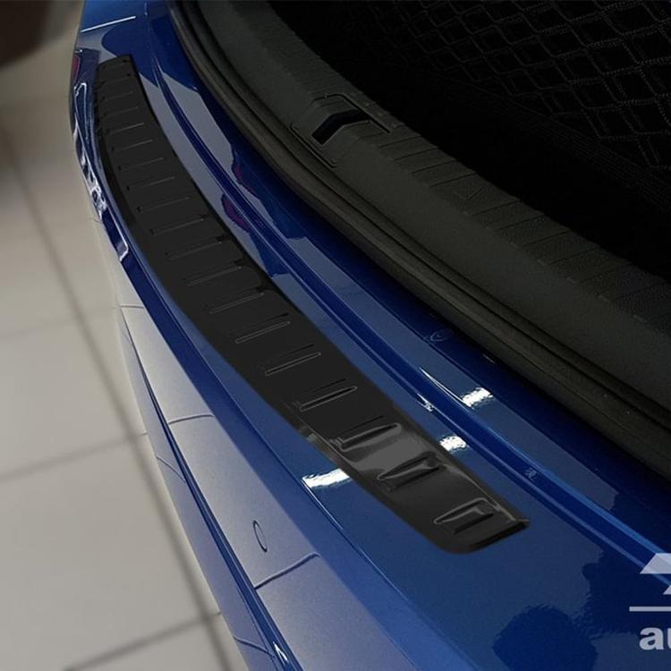Black Brushed Steel Rear Bumper Protector Skoda Octavia Sedan