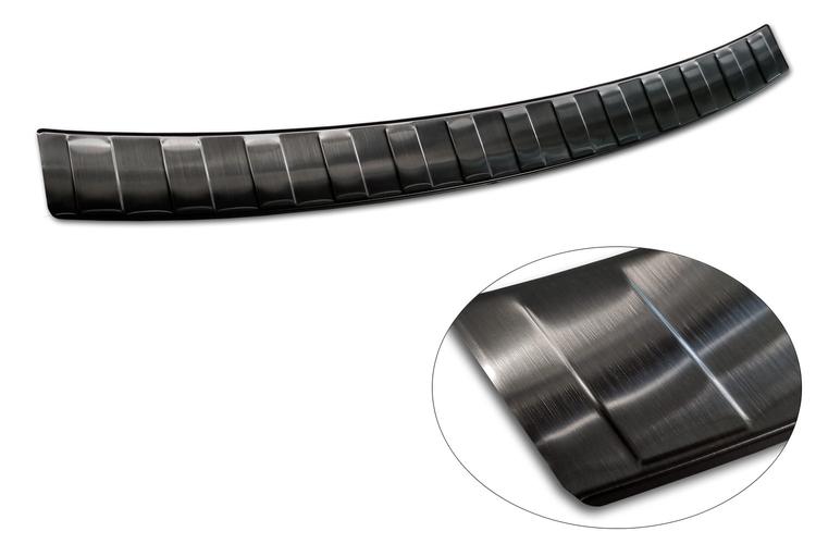 Black Brushed Steel Rear Bumper Protector Skoda Fabia Estate