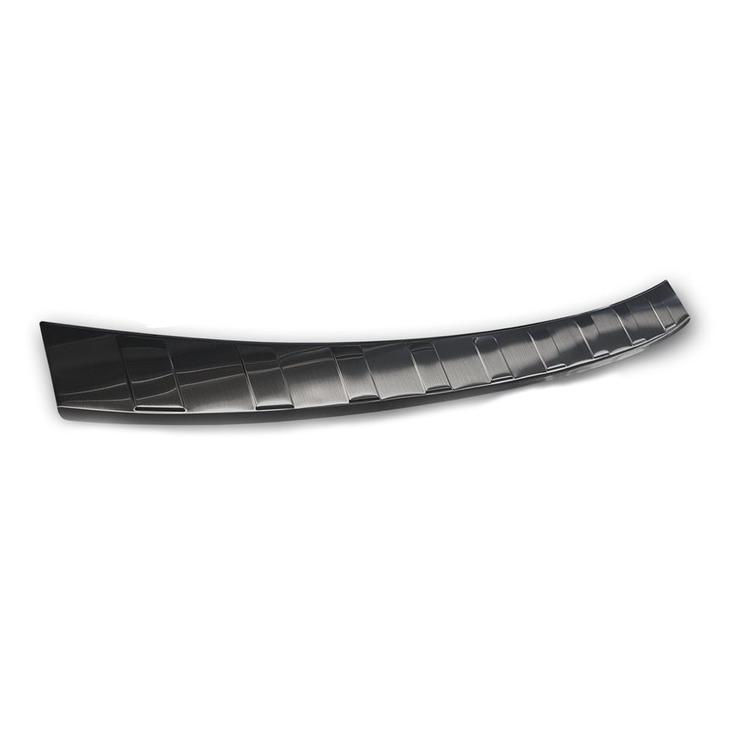 Black Brushed Steel Rear Bumper Protector that fits Volvo V60