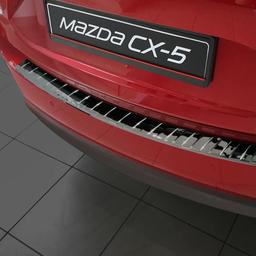 Glossy Black Steel Rear Bumper Protector Mazda CX-5