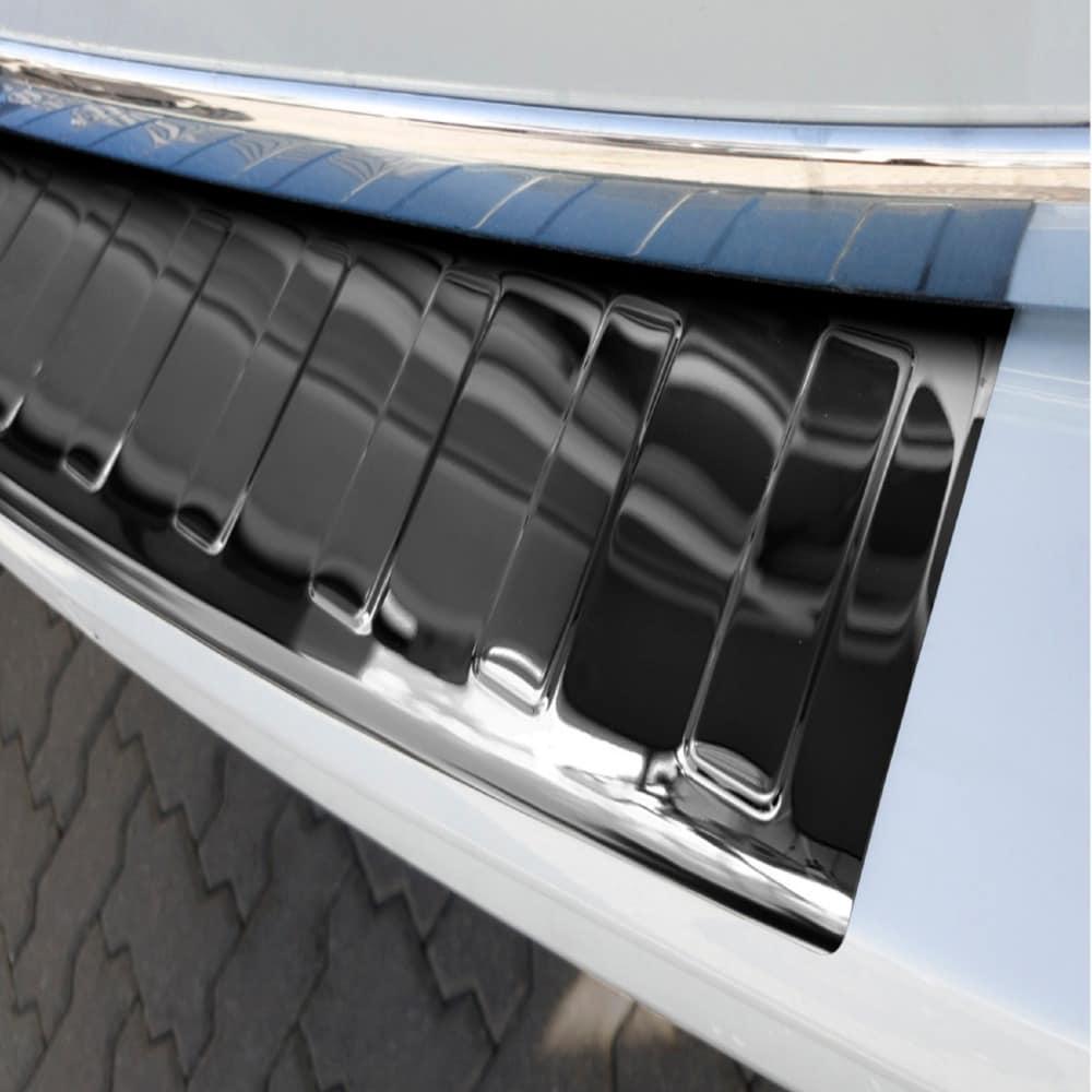 Glossy Black Steel Rear Bumper Protector VW Transporter T6 / Caravelle T6 (with Two doors)