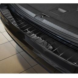 Black Brushed Steel Rear Bumper Protector VW Touran