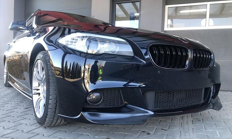 Blanksvart frontsplitter BMW 5-Serie M-Sport