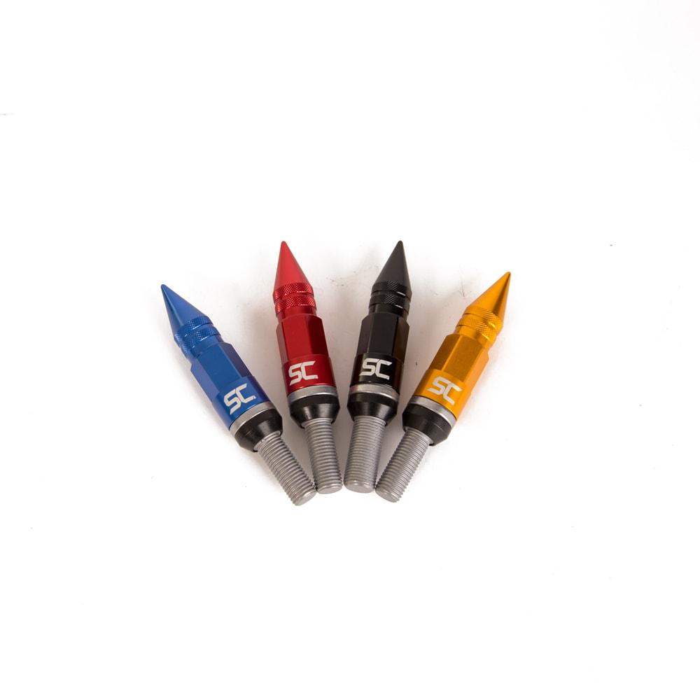 Complete kit with 20 pcs spike nuts
