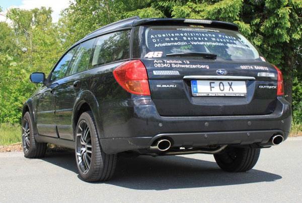 FOX Duplex bakre ljuddämpare - Subaru Outback / Legacy BL / BP 03-09