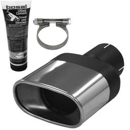 Rostfritt ändrörskit - Plattovalt 85/150mm