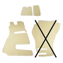 Motorklädsel Läderlook Beige