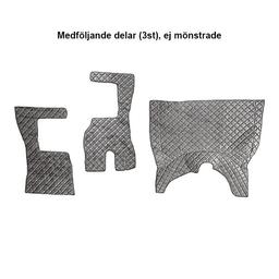 Motorpolstring & matter Lærlook sort