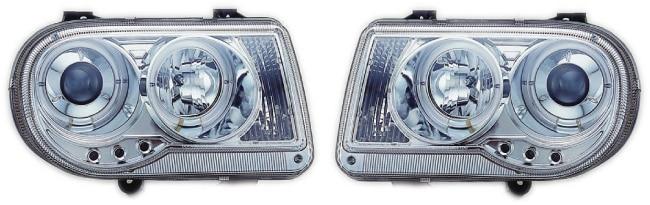 Devil Eyes Headlights Chrome Chrysler 300C