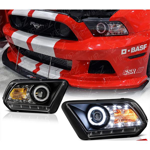 Ford Mustang Lyskastere Projektor sorte